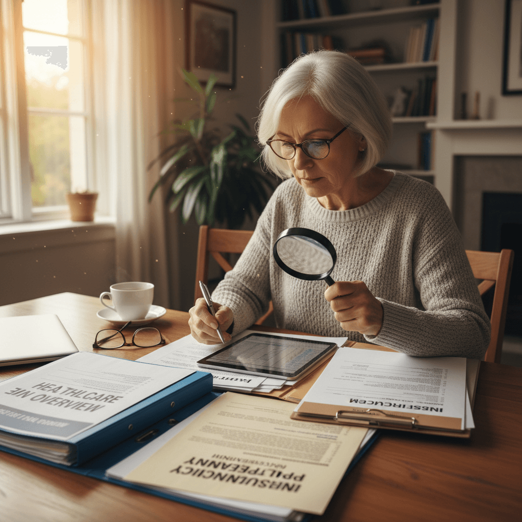 Reviewing insurance plan documents