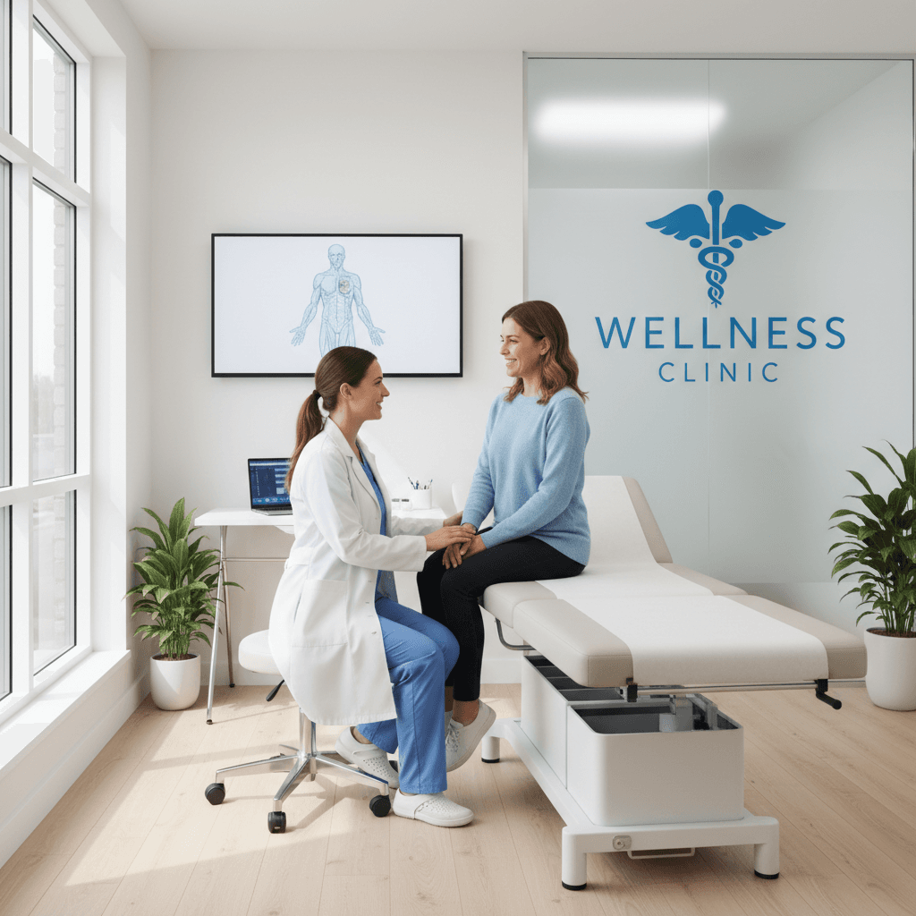 Doctor meeting with patient in office
